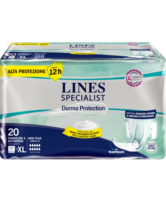 PANNOLONE A MUTANDINA LINES SPECIALIST DERMA MAXI XL 20 PEZZI - farmascienza.it
