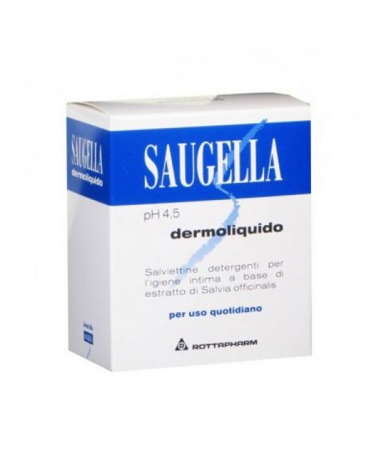 SAUGELLA DERMOLIQUIDO PH 4,5 SALVIETTINE IGIENE INTIMA BENESSERE QUOTIDIANO 10 PEZZI - farmascienza.it