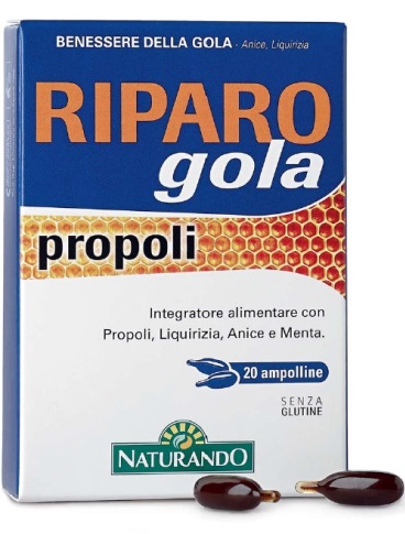 RIPARO GOLA PROPOLI 20 AMPOLLE BEVIBILI - farmascienza.it