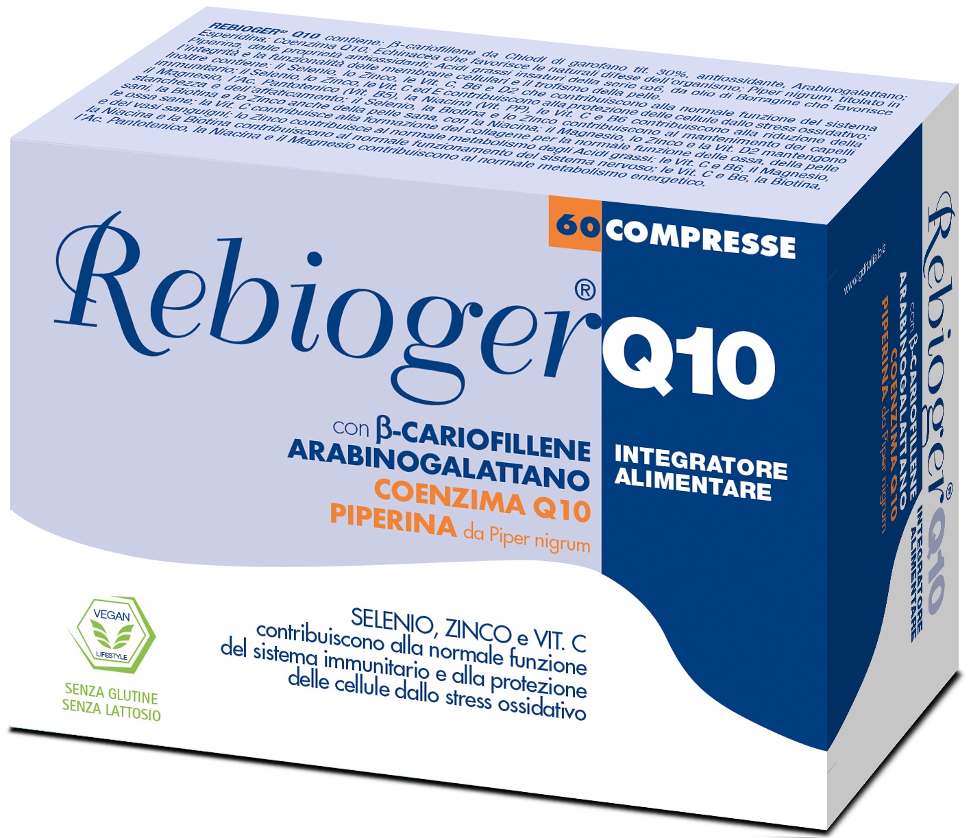 REBIOGER Q10 60 COMPRESSE - farmascienza.it