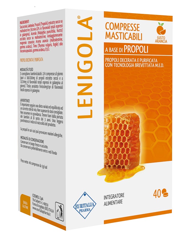 LENIGOLA COMPRESSE MASTICABILI ARANCIA 40 COMPRESSE - farmascienza.it
