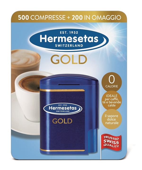 HERMESETAS GOLD 500+200 COMPRESSE 35 G - farmascienza.it
