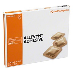 MEDICAZIONE IDROCELLULARE ADESIVA STERILE ALLEVYN ADHESIVE ALTAMENTE ASSORBENTE IN SCHIUMA DI POLIURETANO A STRUTTURA TRISTRATIFICATA 7,5X7,5CM 3 PEZZI - farmascienza.it