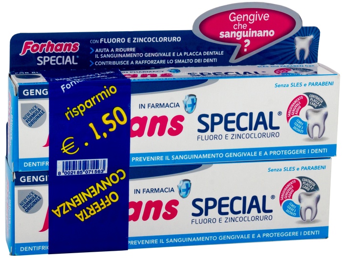 FORHANS SP DENTIF 2X75ML - farmascienza.it