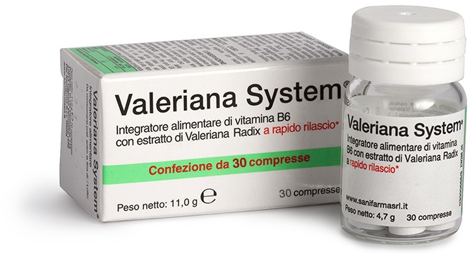 VALERIANA SYSTEM 30 COMPRESSE - farmascienza.it