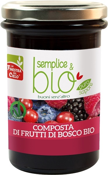 COMPOSTA DI FRUTTI DI BOSCO CON POLPA DI MELA BIO 320 G - farmascienza.it