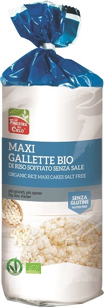 MAXIGALLETTE DI RISO SENZA SALE BIO 200 G - farmascienza.it