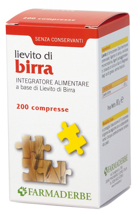 LIEVITO DI BIRRA 200 COMPRESSE - farmascienza.it