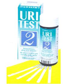 STRISCIA REATTIVA URITEST 2 PER RICERCA DI NITRITI E LEUCOCITI NELLE URINE 10 PEZZI CODICE ARTICOLO 2010 - farmascienza.it