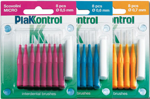 PLAKKONTROL SCOVOLINO CON MANICO MIDI 0,7 8 PEZZI - farmascienza.it