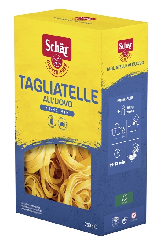 SCHAR TAGLIATELLE ALL'UOVO 250 G - farmascienza.it