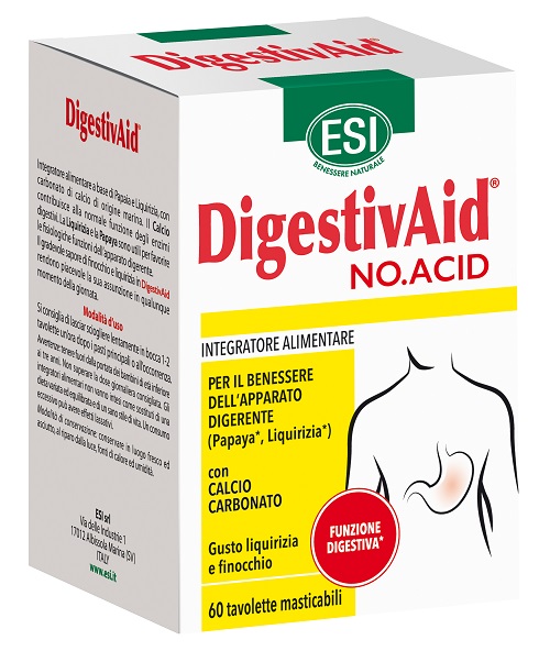 ESI DIGESTIVAID NO ACID 60 TAVOLETTE - farmascienza.it