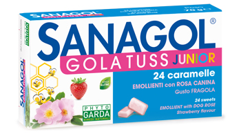 SANAGOL GOLA TUSS JUNIOR FRAGOLA 24 CARAMELLE - farmascienza.it