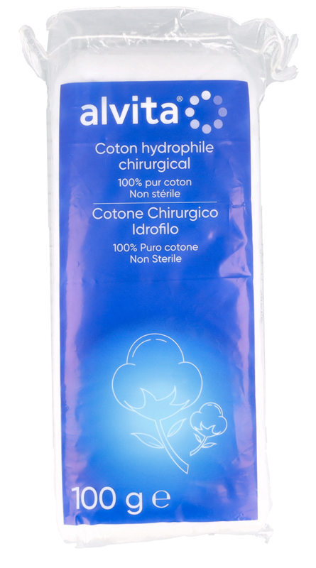 COTONE CHIRURGICO ALVITA ASSORBENTE 100 G - farmascienza.it
