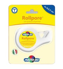 CEROTTO IN ROCCHETTO MASTER-AID ROLLPORE TESSUTO NON TESSUTO CON DISPENSER 2,5CM X 5 M - farmascienza.it