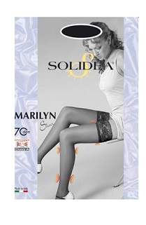 MARILYN 70 SHEER CALZA AUTOREGGENTE NERO 1 - farmascienza.it