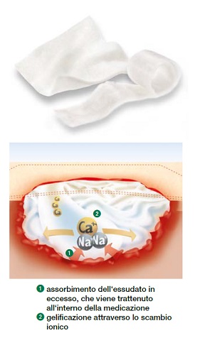 MEDICAZIONE STERILE IN ALGINATO DI CALCIO COMPRESSA SUPRASORB A 5X5 CM 10 PEZZI - farmascienza.it