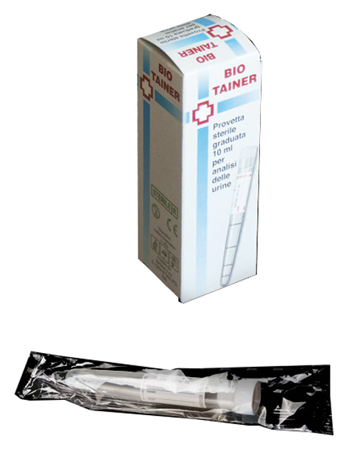 BIO TAINER PROVETTA STERILE PER URINA 10 ML - farmascienza.it