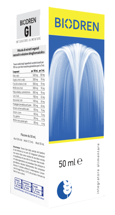 BIODREN GI SOLUZIONE IDROALCOLICA 50 ML FLACONE - farmascienza.it