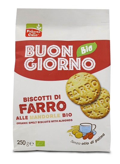 FSC BISCOTTI DI FARRO ALLE MANDORLE BIO CON OLIO DI GIRASOLE SENZA OLIO DI PALMA 250 G - farmascienza.it
