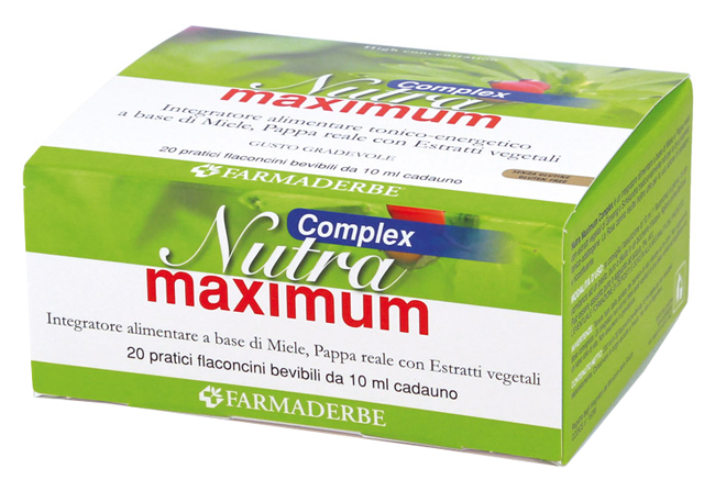 NUTRA MAXIMUM COMPLEX 20 FLACONCINI DA 10 ML - farmascienza.it