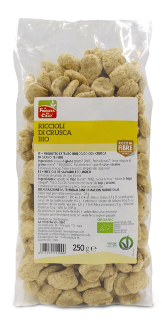 FSC BIOFIBRE+ RICCIOLI DI CRUSCA BIO AD ALTO CONTENUTO DI FIBRA 250 G - farmascienza.it