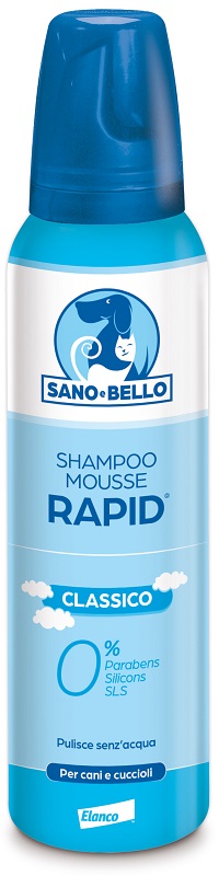 SANO E BELLO SHAMPOO MOUSSE RAPID CLASSICO FLACONE 300 ML PER LAVAGGIO SENZ'ACQUA - farmascienza.it