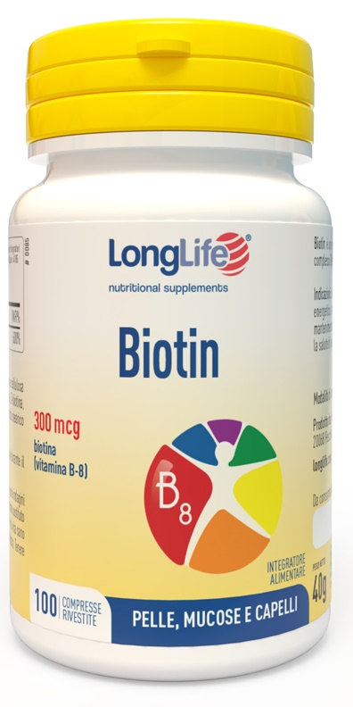 LONGLIFE BIOTIN 300 100 COMPRESSE RIVESTITE - farmascienza.it