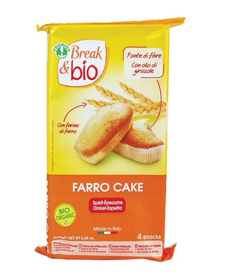 BREAK & BIO FARRO CAKE AL NATURALE 4 X 45 G - farmascienza.it