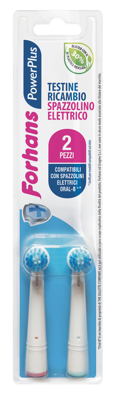 FORHANS POWER PLUS TESTINA 2 PEZZI RICAMBIO - farmascienza.it