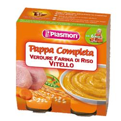 PLASMON OMOGENEIZZATO PAPPE VITELLO/VERDURA/RISO 190 G X 2 PEZZI - farmascienza.it