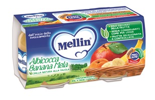 MELLIN OMOGENEIZZATO ALBICOCCA BANANA MELA 100 G 2 PEZZI - farmascienza.it