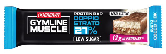 ENERVIT GYMLINE MUSCLE PROTEIN BAR 27% DOPPIO STRATO COCCO-CIOK 1 PEZZO - farmascienza.it
