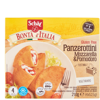 SCHAR SURGELATI PANZEROTTINI MOZZARELLA & POMODORO BONTA' D'ITALIA 4 X 52,5 G - farmascienza.it