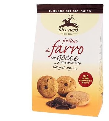 FROLLINI DI FARRO CON GOCCE CIOCCOLATO BIO 300 G - farmascienza.it
