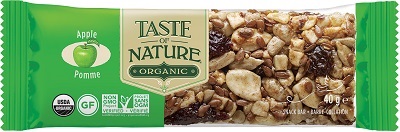 TASTE OF NATURE BARRETTE ALL MELE BIO VEGAN AD ALTO CONTENUTO DI FIBRE 40 G - farmascienza.it