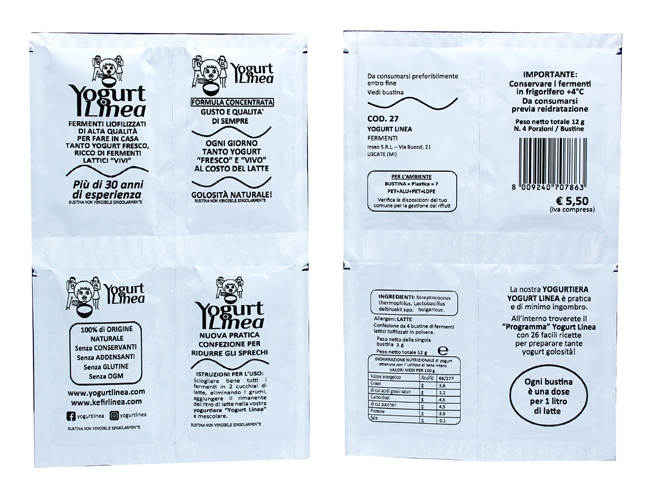 YOGURT LINEA FERMENTI LIOFILIZZATI 4 BUSTINE DA 6,5 G - farmascienza.it