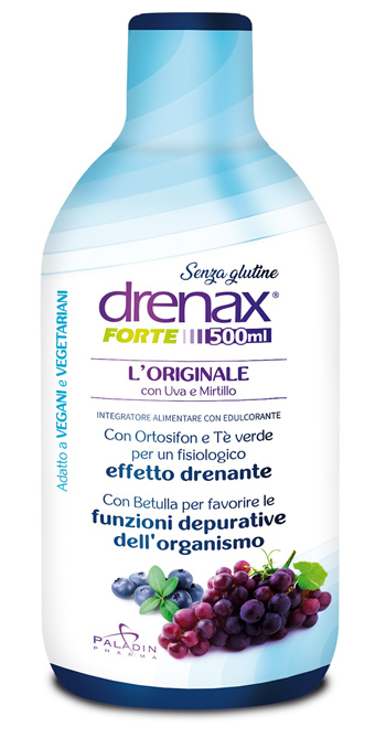 DRENAX FORTE L'ORIGINALE CON UVA E MIRTILLO 500 ML - farmascienza.it