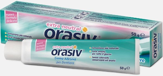 ORASIV EXTRA CREMA NEUTRAL ADESIVA PER PROTESI DENTARIA 50 G - farmascienza.it