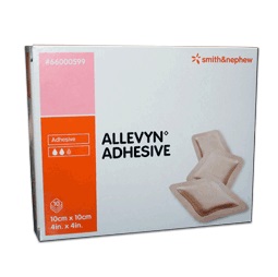 MEDICAZIONE ALLEVYN ADHESIVE 10 CM X 10 CM 10 PEZZI - farmascienza.it