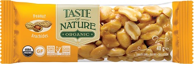 TASTE OF NATURE BARRETTA ALLE ARACHIDI BIO VEGAN AD ALTO CONTENUTO DI FIBRE 40 G - farmascienza.it