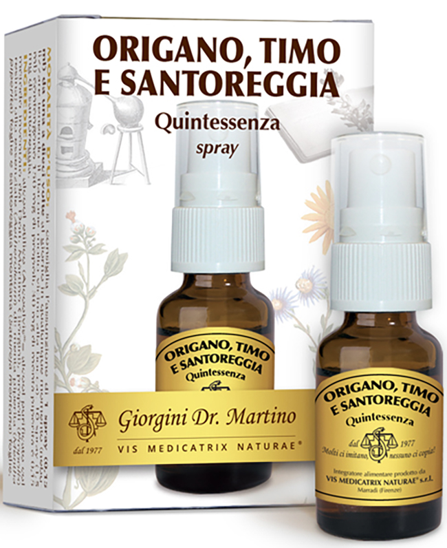 ORIGANO TIMO SANTOREGGIA QUINTESSENZA SPRAY 15 ML - farmascienza.it