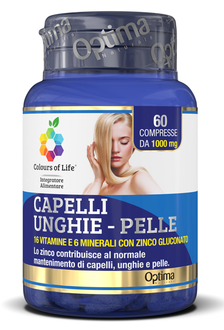 COLOURS OF LIFE CAPELLI UNGHIE PELLE 60 COMPRESSE 1000 MG - farmascienza.it