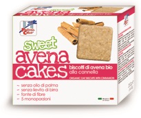 FSC SWEET AVENA CAKES BISCOTTI DI AVENA ALLA CANNELLA BIO SENZA LIEVITO DI BIRRA SENZA LATTE CON OLIO DI GIRASOLE SENZ AOLIO DI PALMA 250 G - farmascienza.it