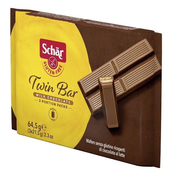 SCHAR TWIN WAFER CIOCCOLATO AL LATTE 3 BARRETTE X 21,5 G - farmascienza.it