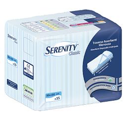 TRAVERSA SALVAMATERASSO PER INCONTINENZA SERENITY CLASSIC ALOE 80X180CM 15 PEZZI FARMABILITY - farmascienza.it