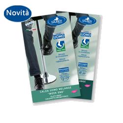 CALZA UOMO MELANGE 70 DENARI TAGLIA GRANDE JEANS CHIARO - farmascienza.it