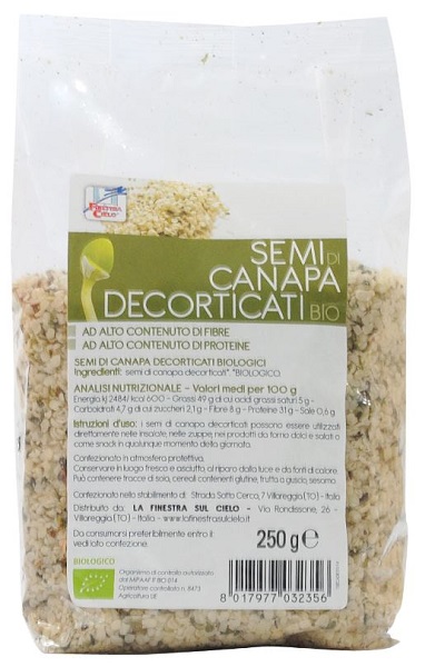 FSC SEMI DI CANAPA DECORTICATI BIO AD ALTO CONTENUTO DI FIBRA 250 G - farmascienza.it