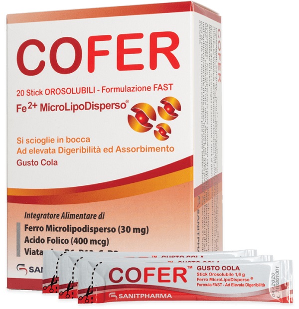 COFER 20 STICK OROSOLUBILI DA 1,6 G GUSTO COLA - farmascienza.it