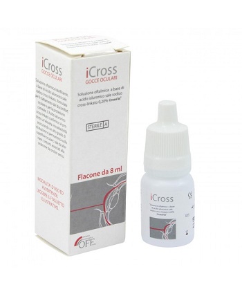 ICROSS GOCCE OCULARI SOLUZIONE OFTALMICA ACIDO IALURONICO CROSS-LINKATO 0,2% 8 ML - farmascienza.it
